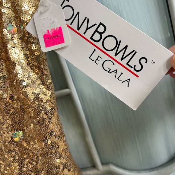 New Gala golden sparkly dress, size 8 - Picture 9 of 14